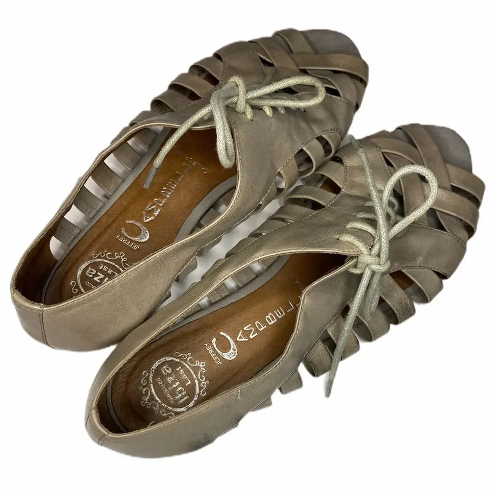 JEFFREY CAMPBELL Flat Drawstring Shoes‎ 8.5 Crisscross